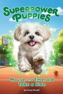 Paperback book titled "Mouse and Emerald Take a Ride #5" by Penguin Workshop, featuring colorful illustrated characters on the cover.