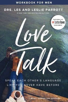 Paperback Love Talk Workbook for Men by Zondervan, featuring a cover with heartfelt design and guiding questions for couples.