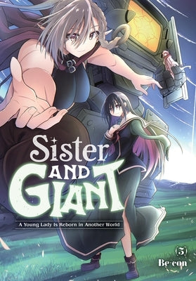 Paperback of Sister and Giant Volume 5 manga by Yen Press featuring colorful cover art with characters in fantasy attire.
