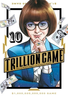 Paperback of Trillion Game, Vol. 10 manga by Viz Media, showing the front cover with colorful artwork and title text.