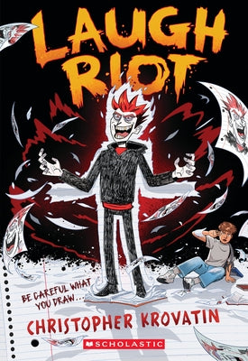 Laugh Riot paperback book by Scholastic Inc. featuring colorful cover art with humorous illustrations.