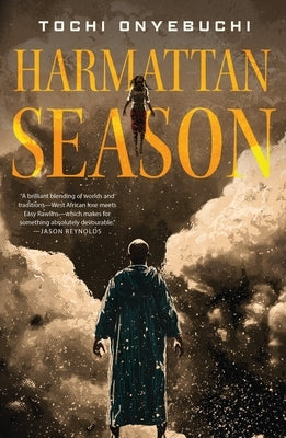 Paperback of Harmattan Season by Tor Books, featuring a cover with a desert landscape and warm tones.