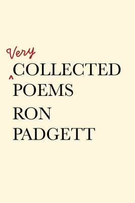 Paperback of "Very Collected Poems" by Coffee House Press, showing the book cover with title and author details.