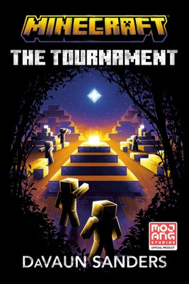 Paperback of Minecraft: The Tournament official novel by Random House Worlds, featuring colorful Minecraft characters on the cover.
