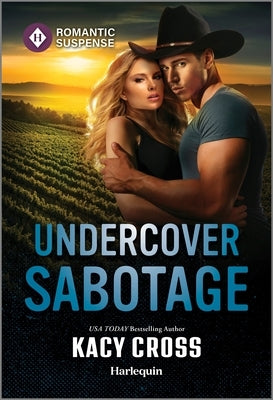 Cover of Harlequin Romantic Suspense mass market paperbound novel "Undercover Sabotage" featuring a suspenseful scene with a woman and shadows.