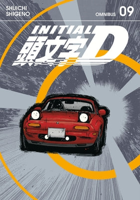 Paperback of Initial D Omnibus Volume 9 by Kodansha Comics featuring manga artwork from volumes 17-18.