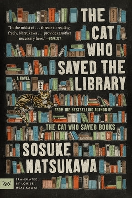 Paperback of The Cat Who Saved the Library by Harpervia, featuring a cozy book cover with a cat illustration.