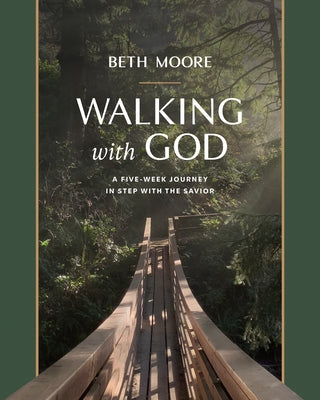 Paperback of Walking with God: A Five-Week Journey in Step with the Savior by Tyndale Momentum, featuring a peaceful spiritual cover image.