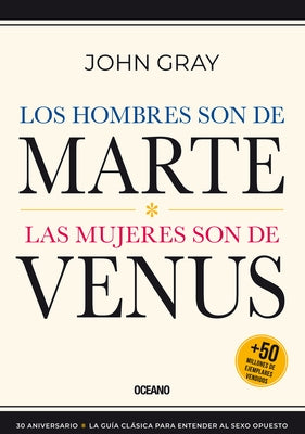 Paperback of "Los Hombres Son de Marte, Las Mujeres Son de Venus" by Oceano, showing the front cover with title and author information.