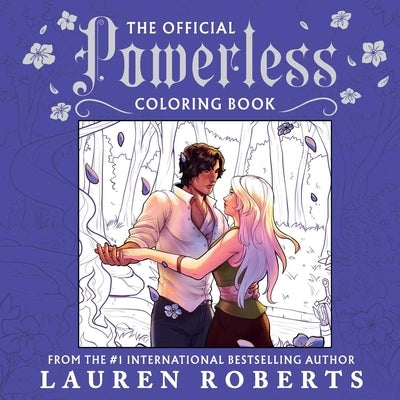 Paperback coloring book titled The Official Powerless by Simon & Schuster Books for Young Readers, featuring colorful superhero illustrations.