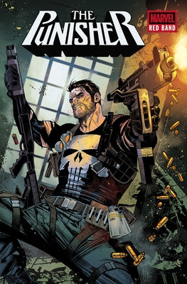 Marvel Universe Punisher: Red Band - Brain Bleed paperback book with comic-style cover featuring Punisher character.