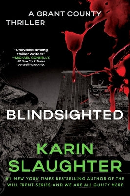 Paperback of Blindsighted: The First Grant County Thriller by William Morrow & Company showing the book cover with dark and suspenseful artwork.