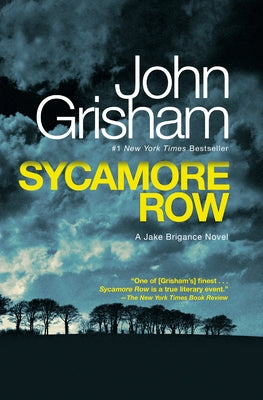 Paperback copy of Sycamore Row: A Jake Brigance Novel by Vintage, showing the book cover with title and author details.