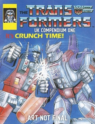 Paperback Transformers UK Compendium Book One by Image Comics, featuring cover art and pages from the collectible comic collection.