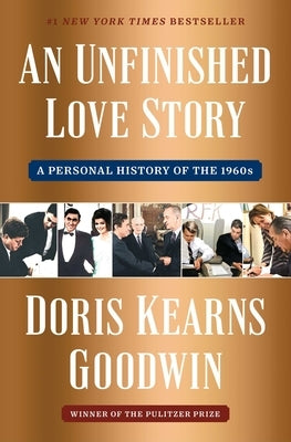 Unfinished Love Story paperback by Simon & Schuster, featuring a vintage-inspired cover with 1960s cultural imagery.