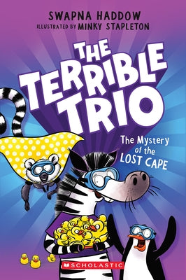 Paperback of The Mystery of the Lost Cape from the Terrible Trio series by Scholastic Paperbacks, showing the book cover.