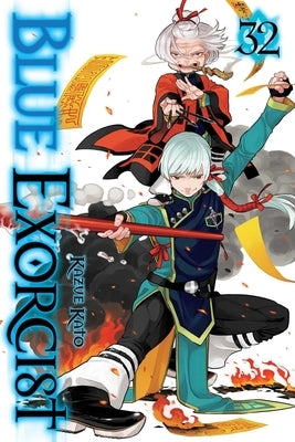 Blue Exorcist Vol. 32 paperback manga by Viz Media featuring cover art with characters from the series.