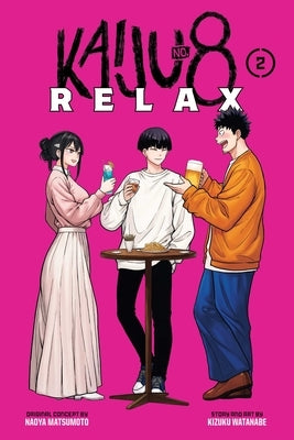 Paperback of Kaiju No. 8: Relax, Volume 2 by Viz Media, featuring colorful manga-style cover art with characters from the series.