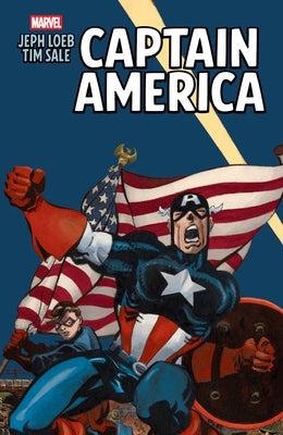 Paperback Marvel Universe Captain America comic by Jeph Loeb and Tim Sale featuring the iconic superhero in a dynamic pose.