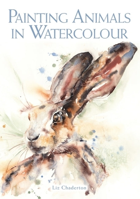 Watercolour painting of animals in a paperback book titled "Painting Animals in Watercolour" by Crowood Press UK.
