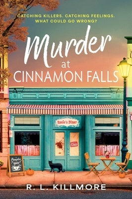 Paperback of Murder at Cinnamon Falls by Avon A featuring a mysterious cover with dark and warm tones, ideal for cozy mystery fans.