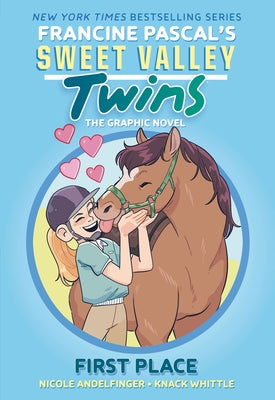 Paperback graphic novel titled Sweet Valley Twins: First Place by Random House Graphic, featuring colorful cover art.