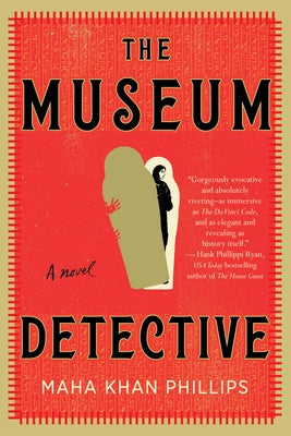 Paperback copy of The Museum Detective novel by Soho Crime, featuring a cover with artwork related to museum exploration.