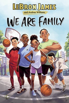 Paperback of "We Are Family" by HarperCollins featuring the book cover with colorful illustrations and title text.