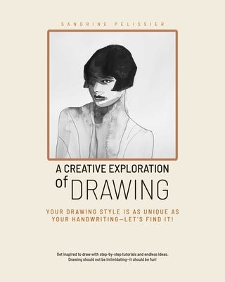 Paperback book titled "A Creative Exploration of Drawing" by Library Tales Publishing, featuring colorful cover art and creative design.