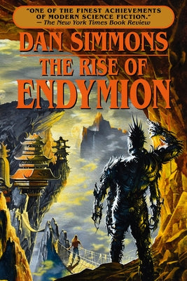 Paperback copy of "The Rise of Endymion" by Del Rey Books, showing the front cover with title and author details.