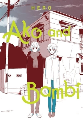 Paperback manga titled Ako and Bambi, Vol. 7 by Yen Press, featuring colorful cover art with characters in a playful scene.