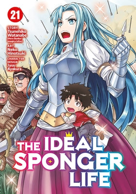 Paperback of The Ideal Sponger Life Vol. 21 by Seven Seas, showing the cover with colorful manga-style artwork.