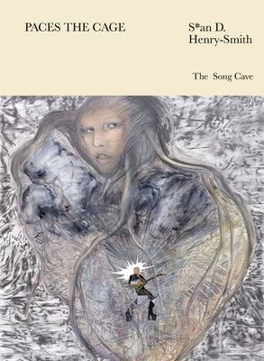 Paperback of "Paces the Cage" by Song Cave, featuring abstract cover art with dark and moody tones.