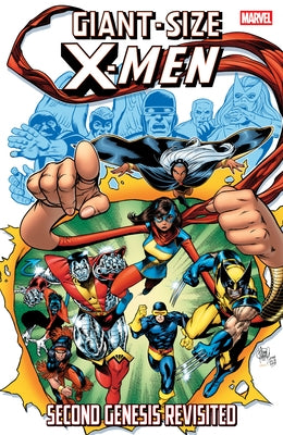 Giant-size Marvel Universe X-Men: Second Genesis Revisited paperback book with colorful cover art featuring X-Men characters.
