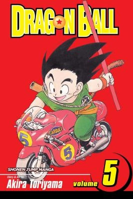 Paperback Dragon Ball Vol. 5 comic book by Viz Media, featuring colorful cover art with characters from the Dragon Ball series.