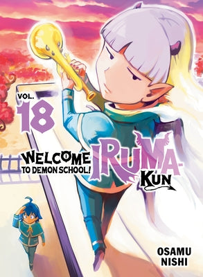 Paperback of Welcome to Demon School! Iruma-Kun 18 manga by Vertical Comics featuring colorful cover art with characters from the series.