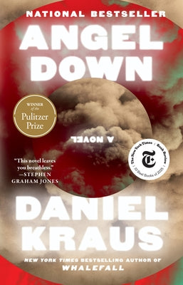 Paperback of Angel Down by Atria Books, showing the front cover with dark and angelic artwork.