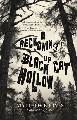 Paperback of "A Reckoning Up Black Cat Hollow" by Regal House Publishing, featuring the book cover with dark imagery.