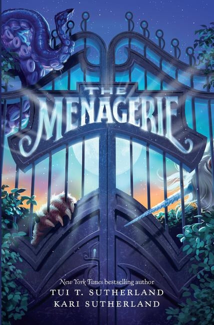 Paperback copy of The Menagerie book by HarperCollins Publishers, showing the front cover with vibrant artwork.