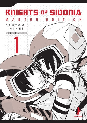 Paperback of Knights of Sidonia Master Edition 1 manga by Vertical Comics, featuring colorful cover art.