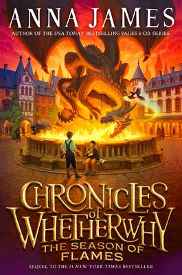 Paperback of Chronicles of Whetherwhy: The Season of Flames by Flamingo Books, showing the book cover with fiery artwork.