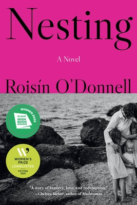 Paperback copy of "Nesting" by Algonquin Books, featuring a cover with abstract illustrations and a soft color palette.