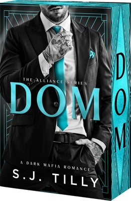Paperback copy of the romance novel "DOM" by Entangled: Amara featuring a close-up of the book cover with bold title text.