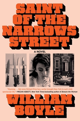 Paperback of Saint of the Narrows Street by Soho Crime featuring the book cover with cityscape artwork and title text.