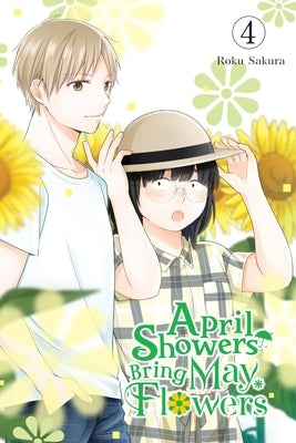 Paperback of April Showers Bring May Flowers, Vol. 4 manga by Yen Press featuring colorful cover art with flowers and rain themes.