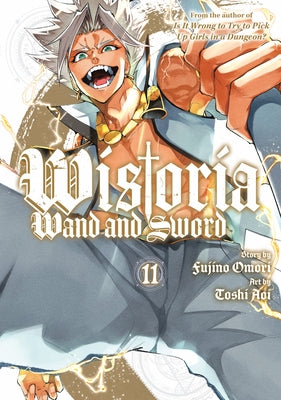 Paperback Wistoria: Wand and Sword 11 manga by Kodansha Comics, featuring colorful cover art with fantasy characters.