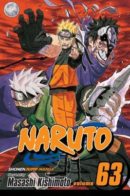Paperback Naruto volume 63 manga book by Viz Media featuring Naruto Uzumaki on the cover.