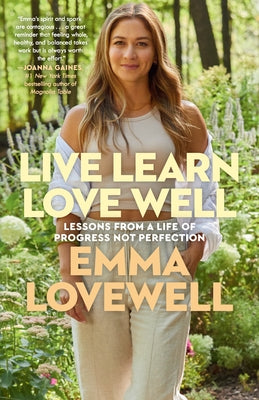 Paperback of "Live Learn Love Well" by Ballantine Books shows the book cover with colorful title text and a peaceful background image.