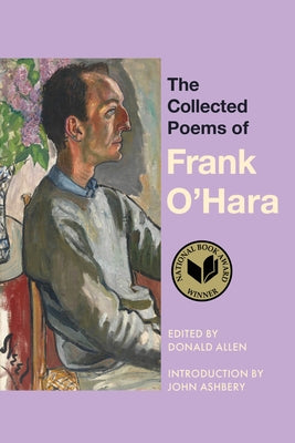 Paperback copy of The Collected Poems of Frank O'Hara by University of California Press showing the book cover with text and design elements.