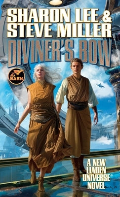 Mass market paperback of Baen's Diviner's Bow, featuring a fantasy book cover with mystical artwork and a bow illustration.